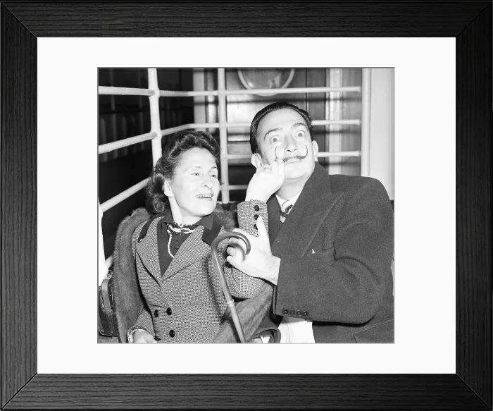 Framed Print : Gala Dali Twirling Salvador's Mustache Framed Print : Gala Dali Twirling Salvador's Mustache