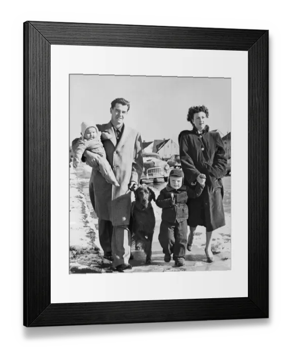 Framed Print : Average American Family Framed Print : Average American Family