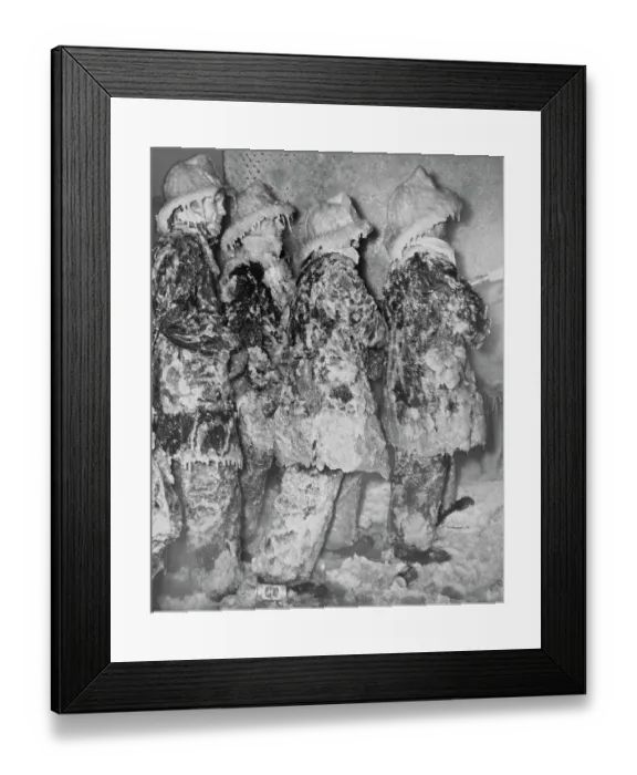 Framed Print : Fire Fighters Covered in Ice Framed Print : Fire Fighters Covered in Ice