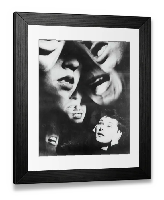 Framed Print : Woman Tormented by Voices Framed Print : Woman Tormented by Voices