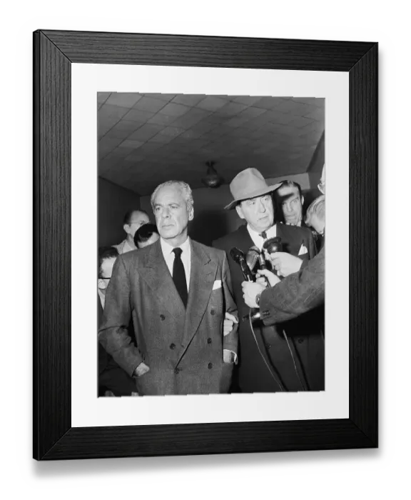 Framed Print : Walter Wanger Leaving Jail