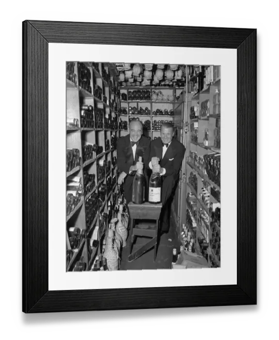 Framed Print : John Perona Posing in Wine Cellar Framed Print : John Perona Posing in Wine Cellar