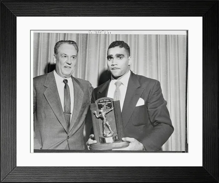 Framed Print : John Bright Receiving Outstanding Athlete Award Framed Print : John Bright Receiving Outstanding Athlete Award