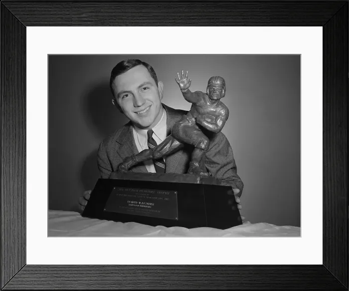 Framed Print : Heisman Trophy Winner Dick Kazmaier Framed Print : Heisman Trophy Winner Dick Kazmaier