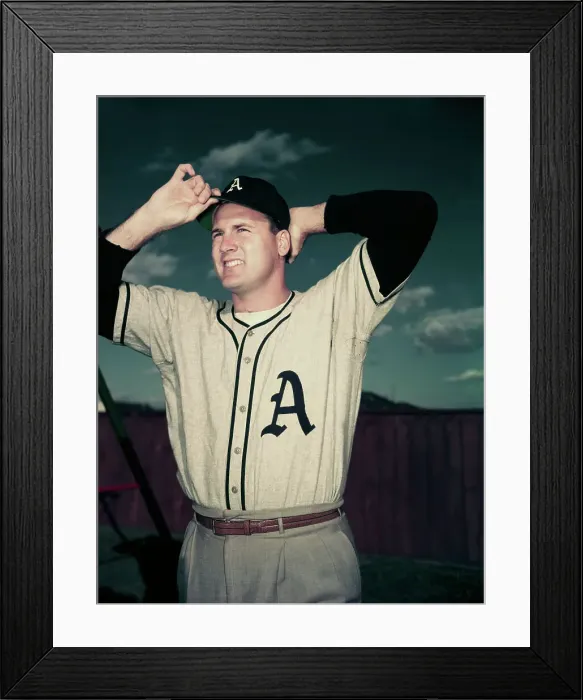 Framed Print : Philadelphia Athletics Player Gus Zernial Framed Print : Philadelphia Athletics Player Gus Zernial