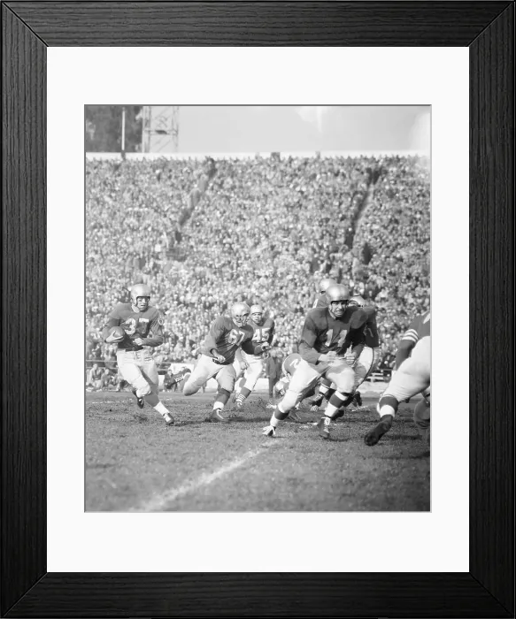 Framed Print : Lions and 49ers Football Players in Action Framed Print : Lions and 49ers Football Players in Action