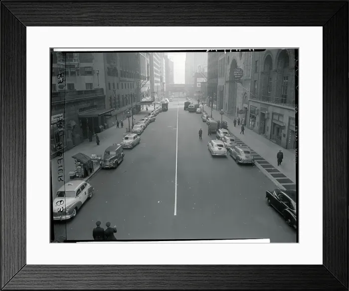Framed Print : Empty New York Street