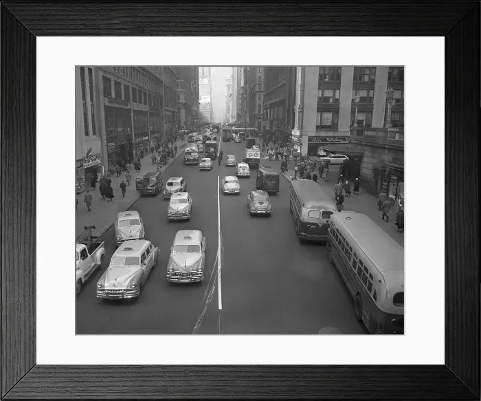 Framed Print : Traffic and People Framed Print : Traffic and People