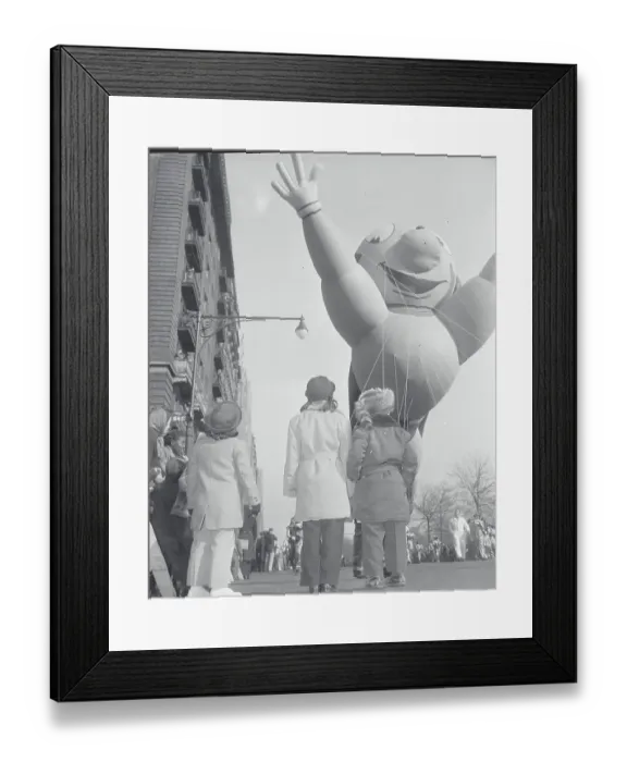 Framed Print : Children Gazing at Thanksgiving Day Parade Balloon Framed Print : Children Gazing at Thanksgiving Day Parade Balloon