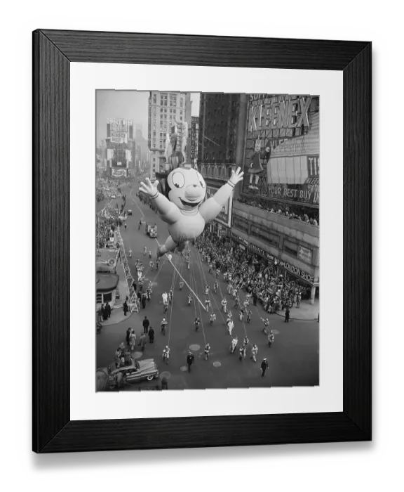 Framed Print : Thanksgiving Day Parade Balloon and Spectators Framed Print : Thanksgiving Day Parade Balloon and Spectators