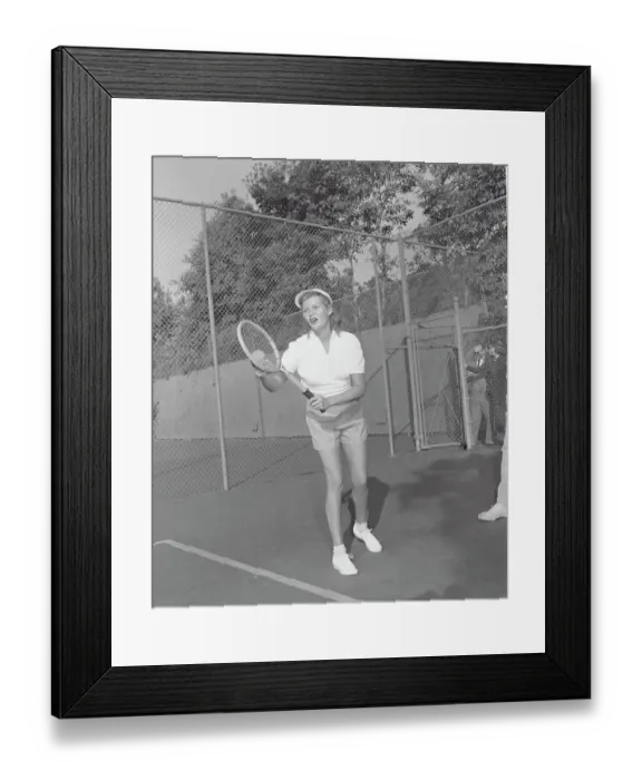 Framed Print : Rita Hayworth Playing Tennis Framed Print : Rita Hayworth Playing Tennis