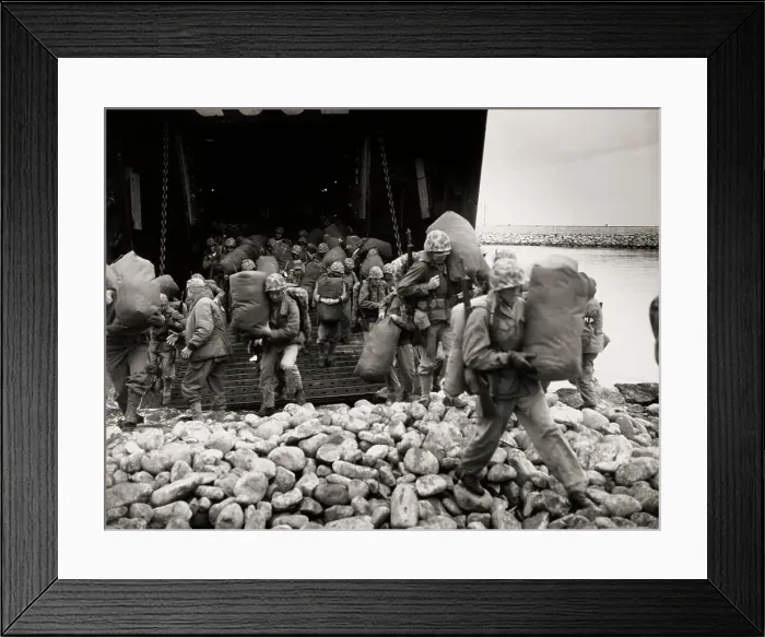 Framed Print : US Soldiers Arriving In Korea Framed Print : US Soldiers Arriving In Korea