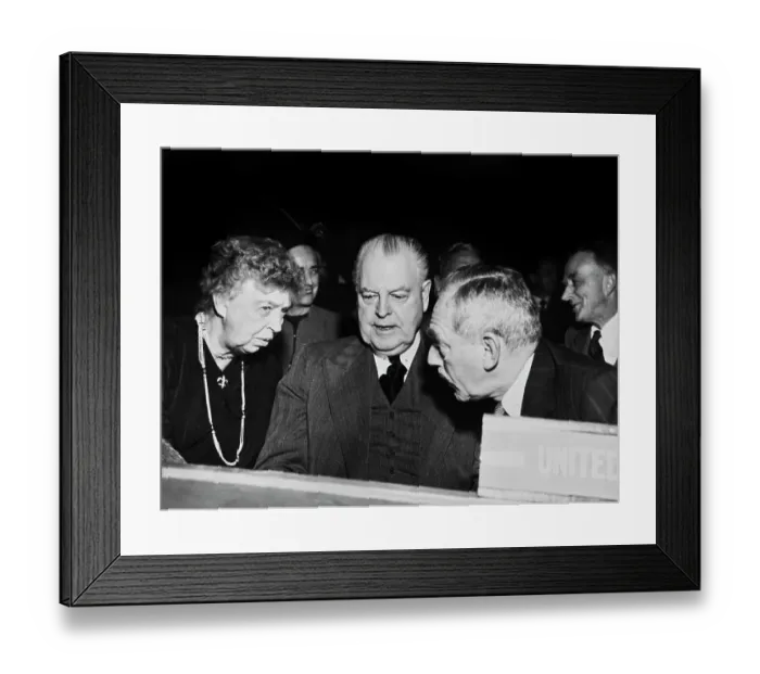Framed Print : Eleanor Roosevelt At United Nations Meeting Framed Print : Eleanor Roosevelt At United Nations Meeting