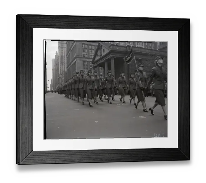 Framed Print : Woman Marines Parading Up Broadway Framed Print : Woman Marines Parading Up Broadway