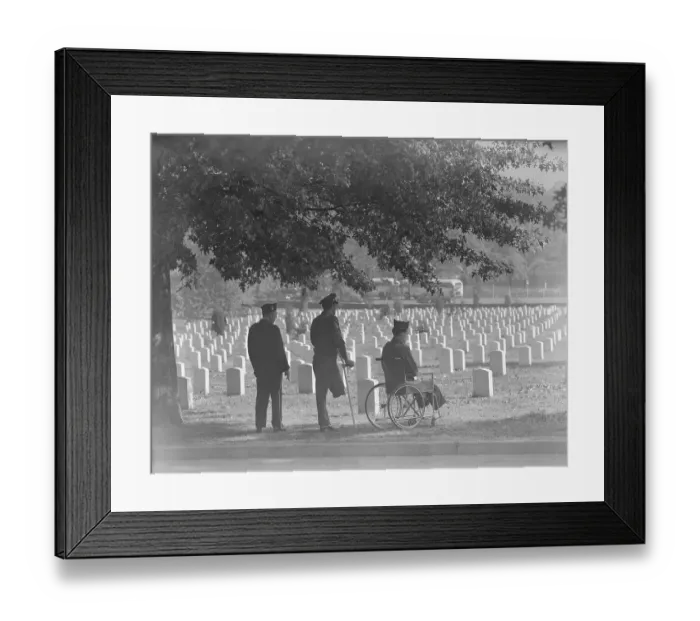 Framed Print : Three Veterans at Arlington Cemetery Framed Print : Three Veterans at Arlington Cemetery