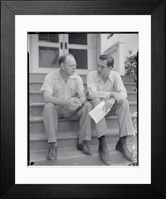 Framed Print : George M. Elsey and Charles Murphy Framed Print : George M. Elsey and Charles Murphy