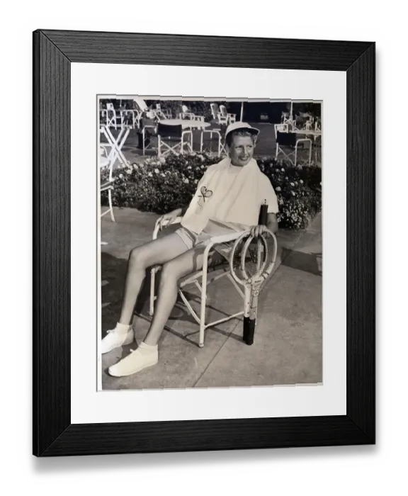 Framed Print : Rita Hayworth After a Tennis Match Framed Print : Rita Hayworth After a Tennis Match