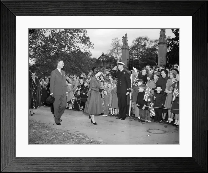 Framed Print : Naval Officer Saluting Princess Framed Print : Naval Officer Saluting Princess