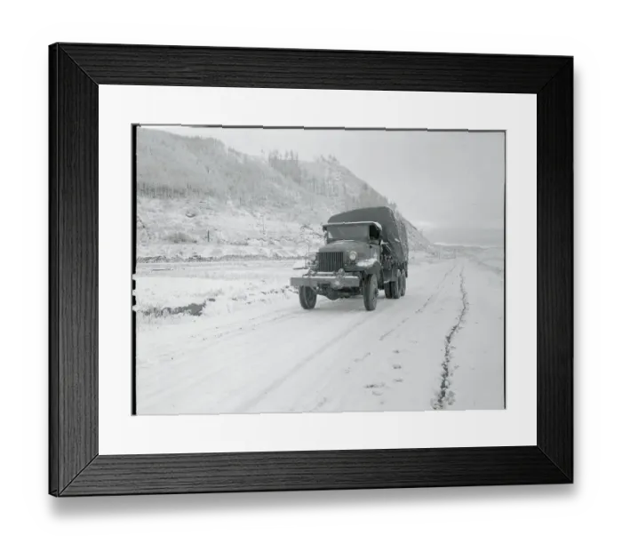 Framed Print : US Army Truck in Korea Framed Print : US Army Truck in Korea