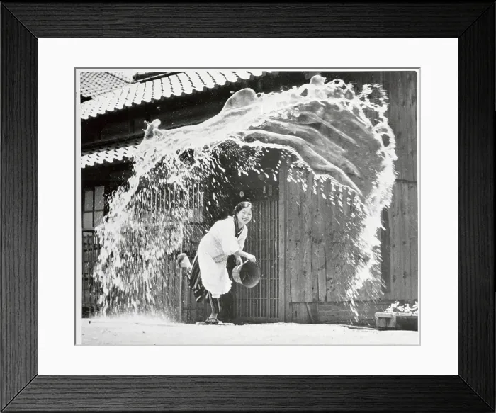 Framed Print : Artist Toji Takashima in her Yard Framed Print : Artist Toji Takashima in her Yard