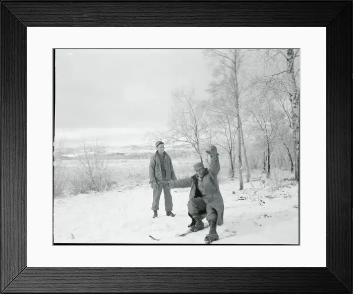 Framed Print : Soldier on Skis Framed Print : Soldier on Skis