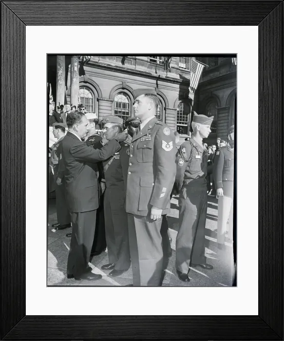 Framed Print : Captain Receiving Medal In Ceremony Framed Print : Captain Receiving Medal In Ceremony