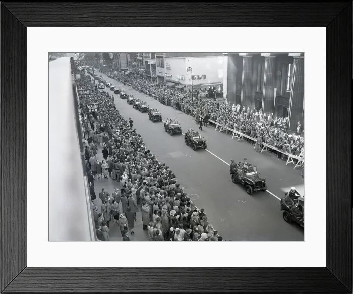 Framed Print : Korean War Veterans in Parade Framed Print : Korean War Veterans in Parade