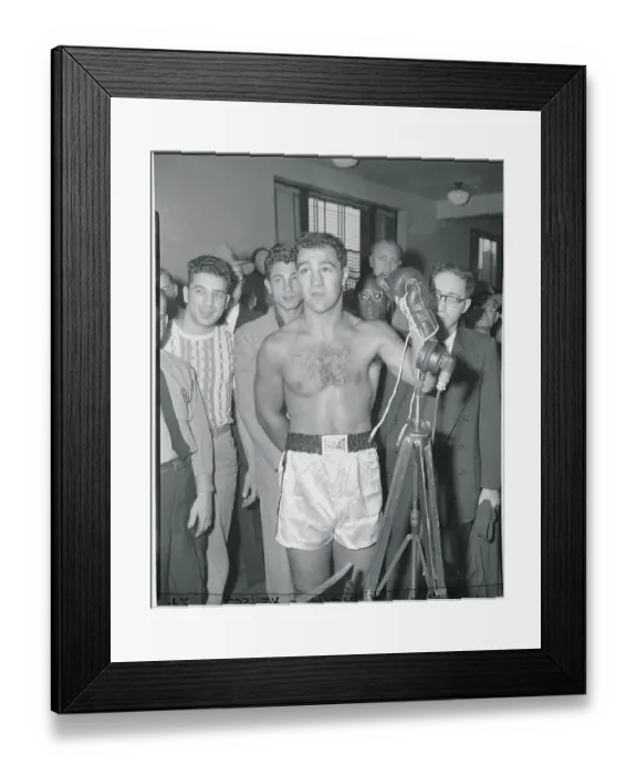 Framed Print : Rocky Marciano Raising His Hand Framed Print : Rocky Marciano Raising His Hand