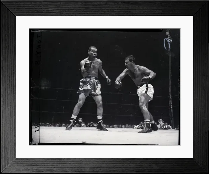 Framed Print : Rocky Marciano Vs Joe Louis Framed Print : Rocky Marciano Vs Joe Louis