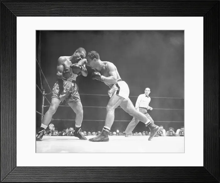Framed Print : Rocky Marciano and Joe Louis Boxing Framed Print : Rocky Marciano and Joe Louis Boxing