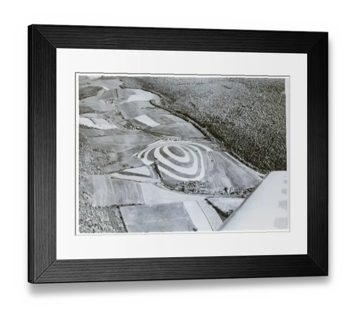 Framed Print : Strange Patern On Field. Due To Farming Framed Print : Strange Patern On Field. Due To Farming