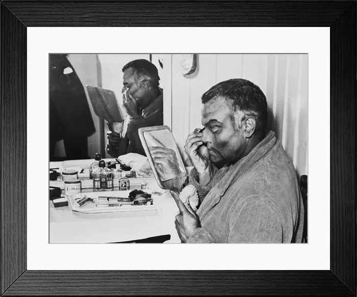Framed Print : Actor Orson Welles Putting on Makeup Framed Print : Actor Orson Welles Putting on Makeup