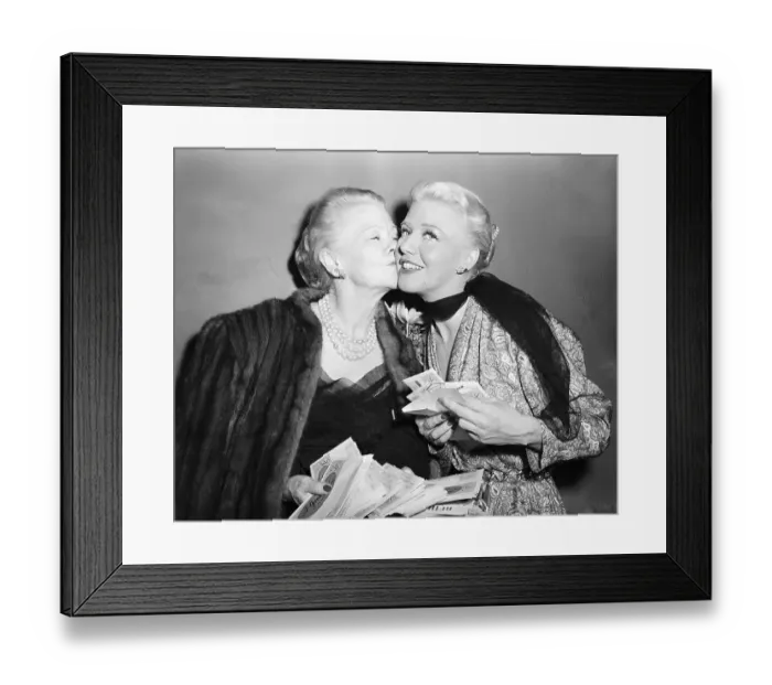 Framed Print : Actress Ginger Rogers and Her Mother Framed Print : Actress Ginger Rogers and Her Mother