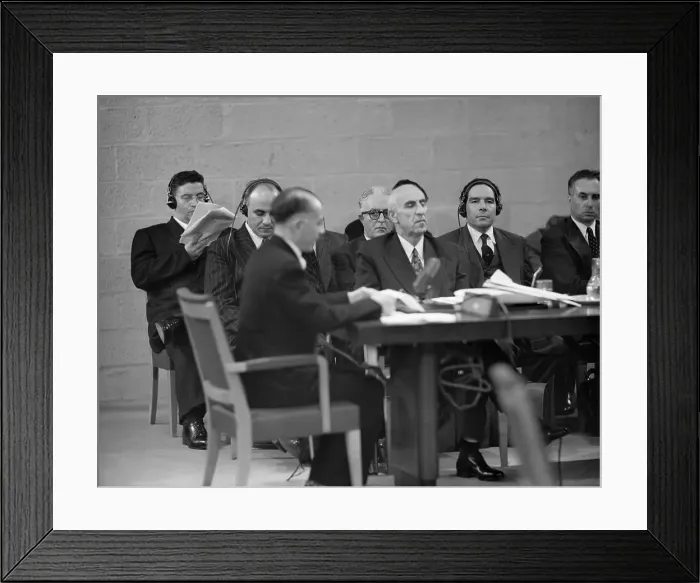 Framed Print : Mohammed Mossadegh During His Trial Framed Print : Mohammed Mossadegh During His Trial