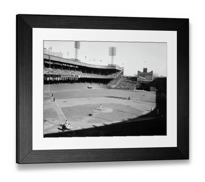 Framed Print : Joe Dimaggio Hitting Two-Run Homer Framed Print : Joe Dimaggio Hitting Two-Run Homer