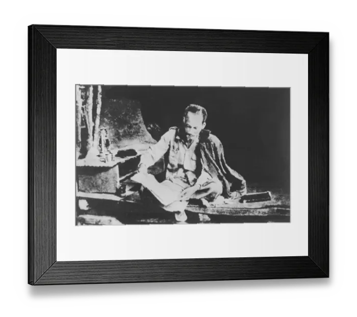 Framed Print : North Vietnamese President Ho Chi Minh in Cavern Framed Print : North Vietnamese President Ho Chi Minh in Cavern