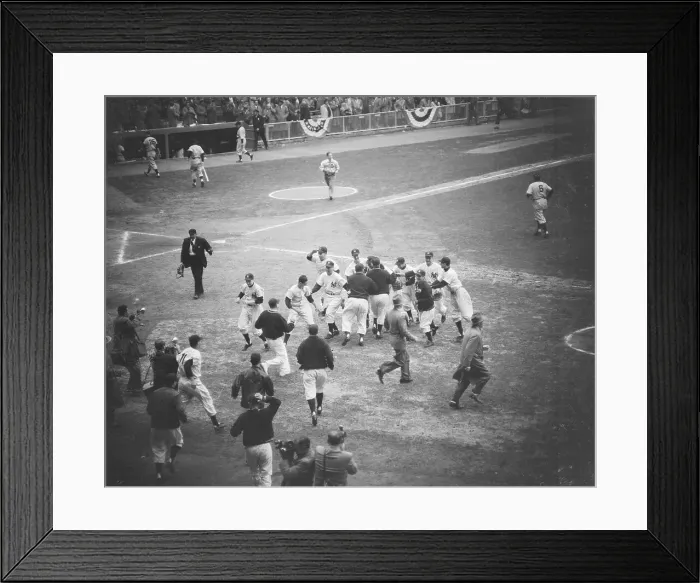 Framed Print : 1951 Yankees Celebrating Victory Framed Print : 1951 Yankees Celebrating Victory