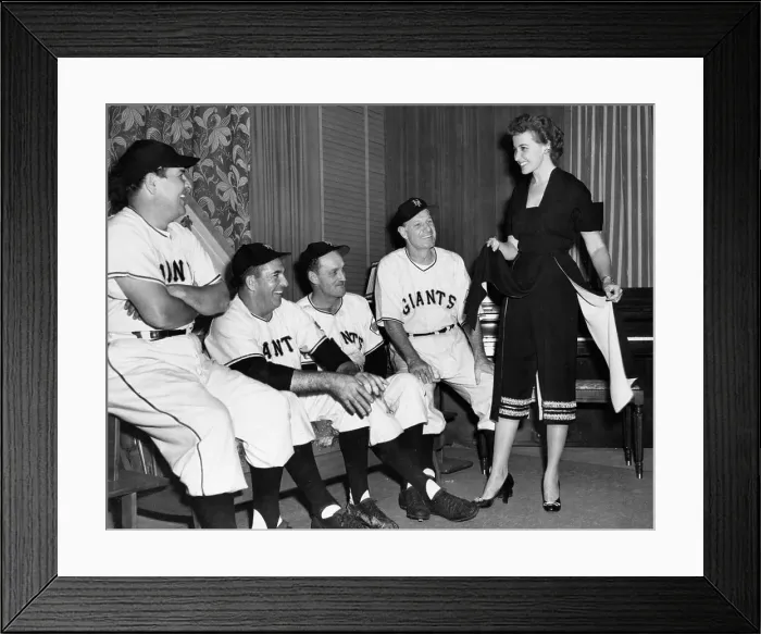 Framed Print : Leo Durocher and New York Giant Coaches Framed Print : Leo Durocher and New York Giant Coaches
