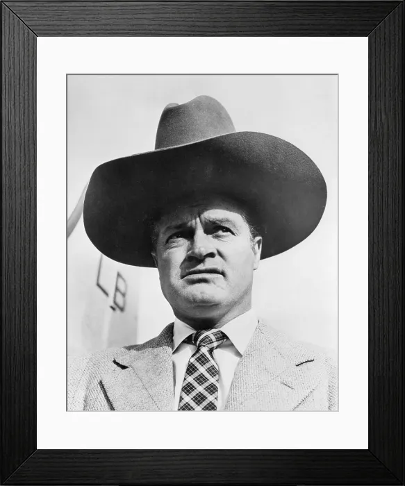 Framed Print : Bob Hope Wearing Ten-Gallon Hat Framed Print : Bob Hope Wearing Ten-Gallon Hat