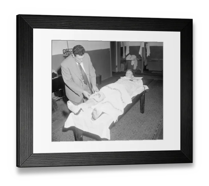 Framed Print : Mickey Mantle Lying in the Dressing Room Framed Print : Mickey Mantle Lying in the Dressing Room