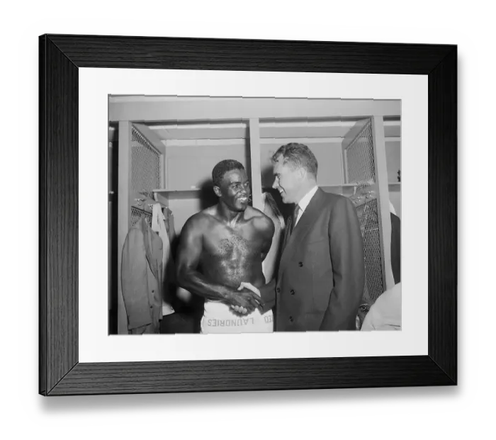 Framed Print : Jackie Robinson Shaking Hand of Richard Nixon Framed Print : Jackie Robinson Shaking Hand of Richard Nixon
