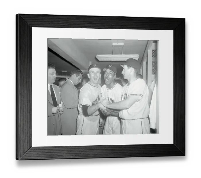 Framed Print : Giants Players Celebrating Framed Print : Giants Players Celebrating