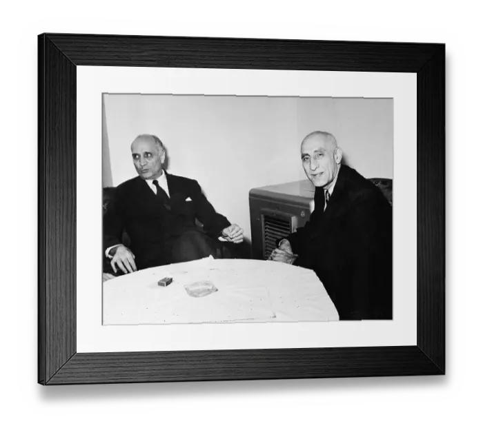Framed Print : Ambassador Loy Henderson and Premier Mossadegh Framed Print : Ambassador Loy Henderson and Premier Mossadegh