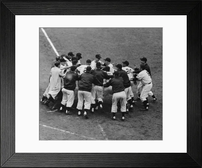 Framed Print : Giants Celebrating Home Run Framed Print : Giants Celebrating Home Run