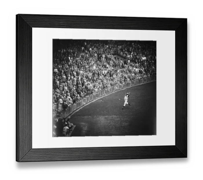 Framed Print : Bobby Thomson Catching Foul Ball Framed Print : Bobby Thomson Catching Foul Ball