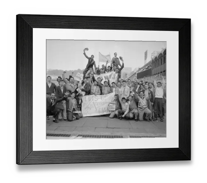 Framed Print : Giants Fans Holding Banner Framed Print : Giants Fans Holding Banner