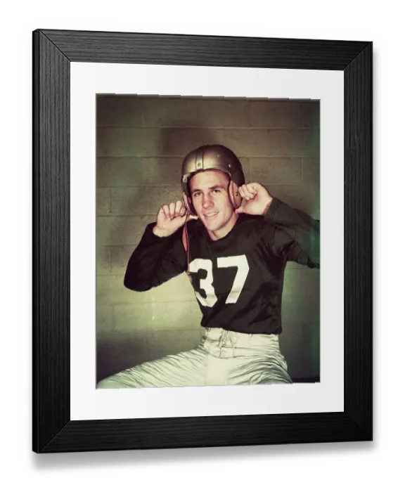 Framed Print : Doak Walker in Football Helmet and Uniform Framed Print : Doak Walker in Football Helmet and Uniform