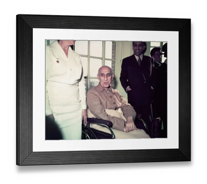 Framed Print : Mohammed Mossadegh Talking with Nurse Framed Print : Mohammed Mossadegh Talking with Nurse