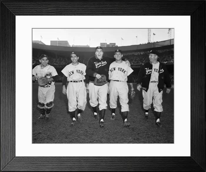 Framed Print : Portrait of Yankees Players Framed Print : Portrait of Yankees Players