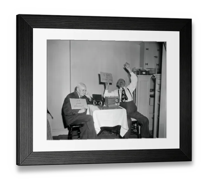 Framed Print : Baseball Fans Rooting For Their Teams Framed Print : Baseball Fans Rooting For Their Teams